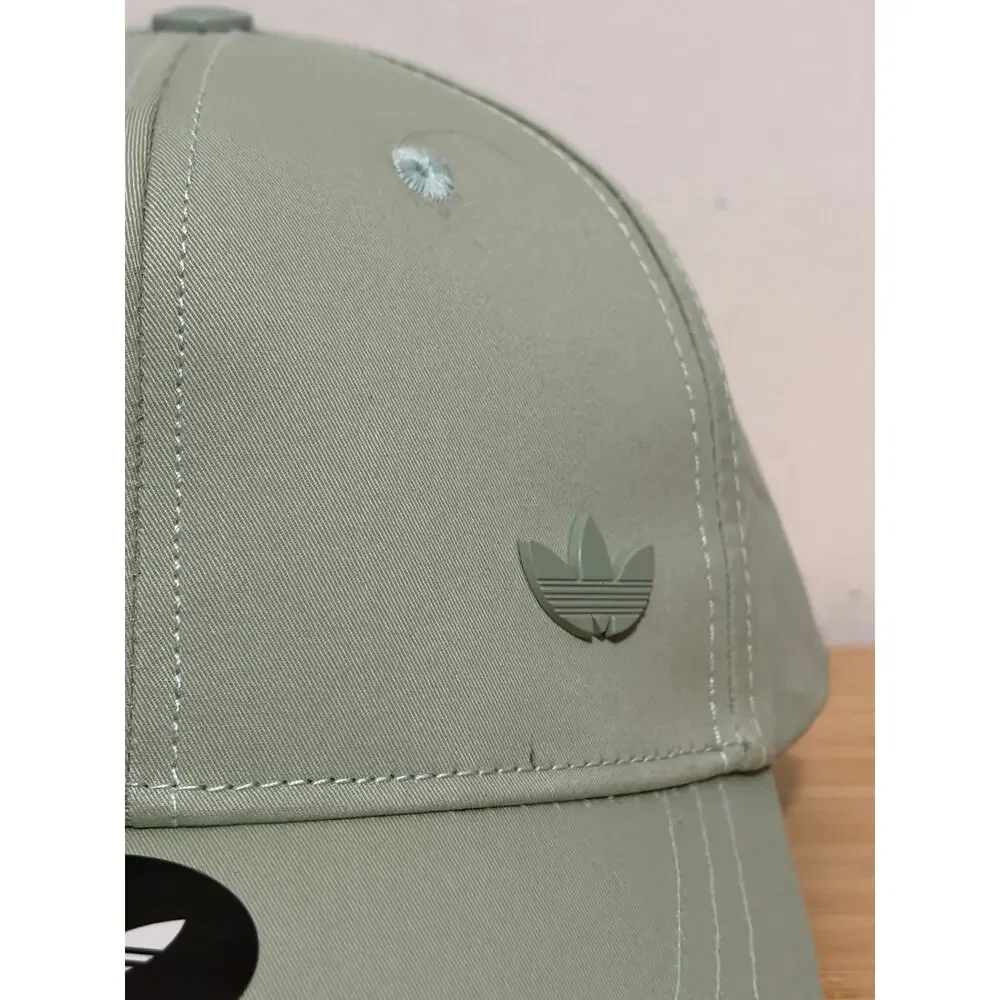 Adidas Originals Trefoil Sage Green Baseball Cap Hat Adjustable Logo NWT